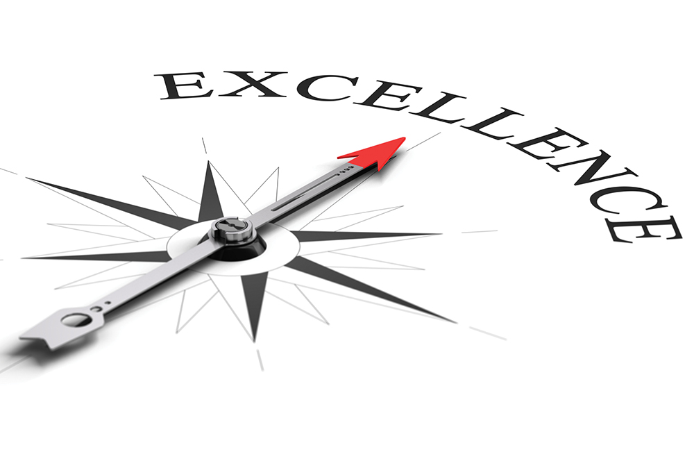 Team collaborating in an organisational excellence setting